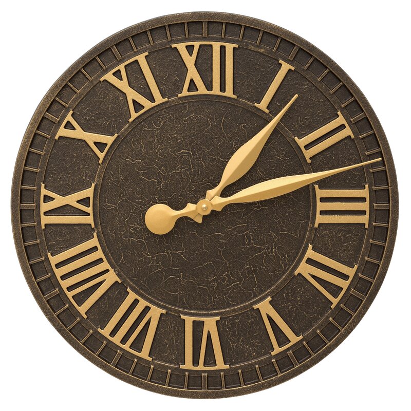 Whitehall Products Geneva 16" Wall Clock & Reviews | Wayfair